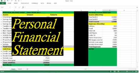 Personal Financial Statement